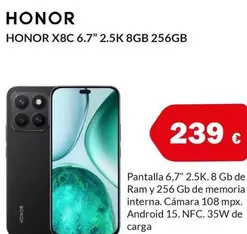 Honor - X8C 6.7" 2.5K 8GB 256GB