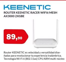 Keenetic - Router Racer Wifi6 Mesh AX3000 2XGBE