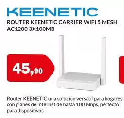 Keenetic - Router Carrier Wifi 5 Mesh AC1200