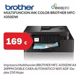 Brother - Multifuncion Ink Color MFC- 4350DW