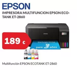 Epson - Impresora Multifuncion Eco Tank Et 2860