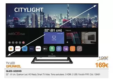 Grunkel - Tv Led Qled 3225vd