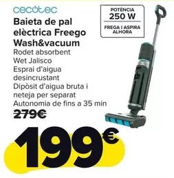 Cecotec - Fregona Electrica Freego Wash&Vacuum
