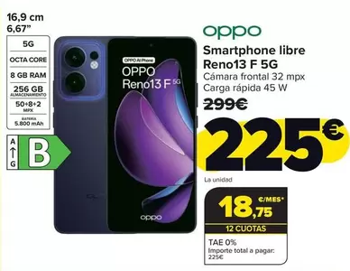 OPPO - Smartphone Libre Reno13 F 5g