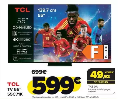 TCL - Tv 55" 55c71k"