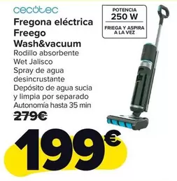 Cecotec - Fregona Electrica Freego Wash&Vacuum