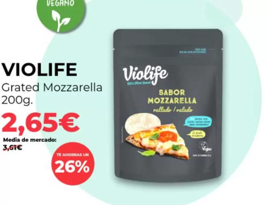 Violife - Grated Mozzarella