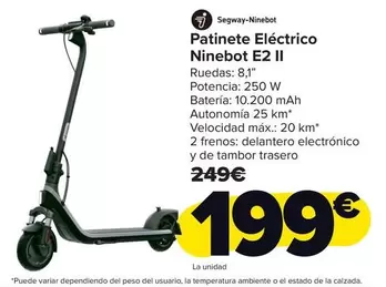 Segway Ninebot - Patinete Eléctrico Ninebot E2 II