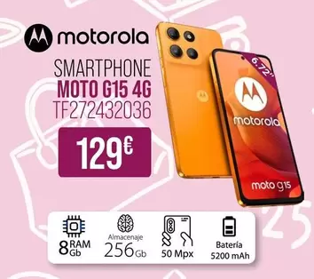 Motorola - Smartphone Moto G15 4g