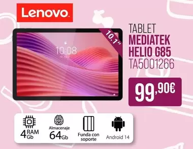 Lenovo - Tablet Mediatek Helio G85 Ta5001266
