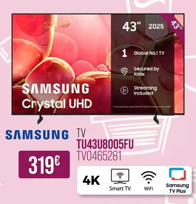 Samsung - Tv Tu43u8005fu