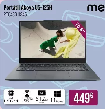 Medion - Portátil Akoya U5-125H
