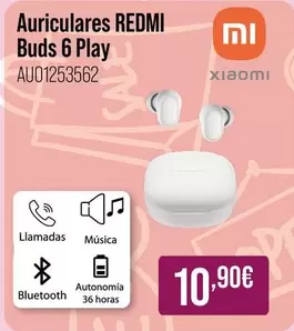 Xiaomi - Auriculares Redmi Buds 6 Play Au01253562