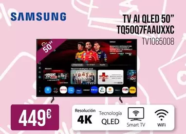 Samsung - Tv Ai Qled 50" TQ50Q7FAAUXXC 