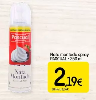 Pascual - Nata Montada Spray
