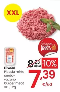 Eroski - Picada Mixta Cerdo Vacuno Burger Meat Xxl