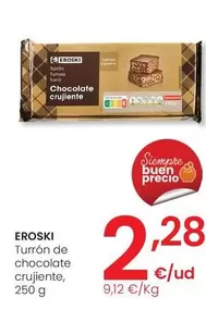 Eroski - Turron De Chocolate Crujiente