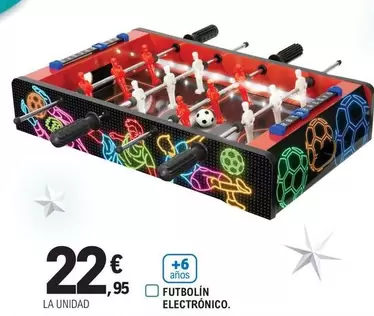Futbolín Electronico