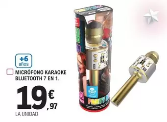 Micrófono Karaoke Bluetooth 7 En 1