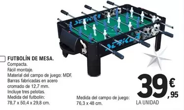 Futbolín De Mesa