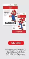 Nintendo - Switch 2 Tarjetas 256 Gb SD Micro Express