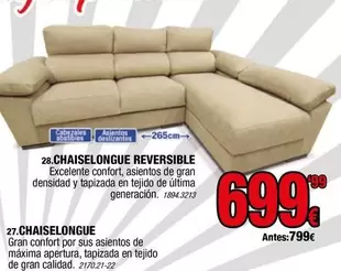 Confort - Chaiselongue