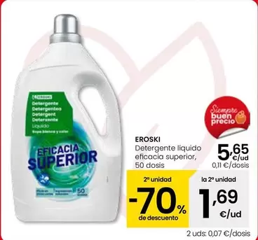 Eroski - Detergente Liquido Eficacia Superior