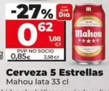 Mahou - Cerveza 5 Estrella