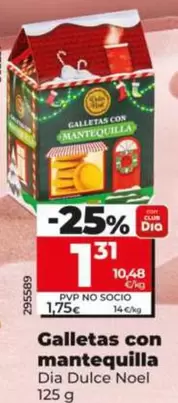 Dia Dulce Noel - Galletas Con Mantequilla