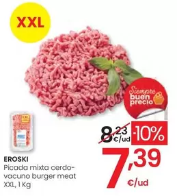 Eroski - Picada Mixta Cerdo Vacuno Burger Meat Xxl