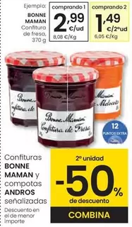 Bonne Maman - Confituras/ Andros - Compotas