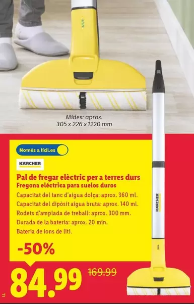 Kärcher - Fregona Electrica Para Suelos Duros