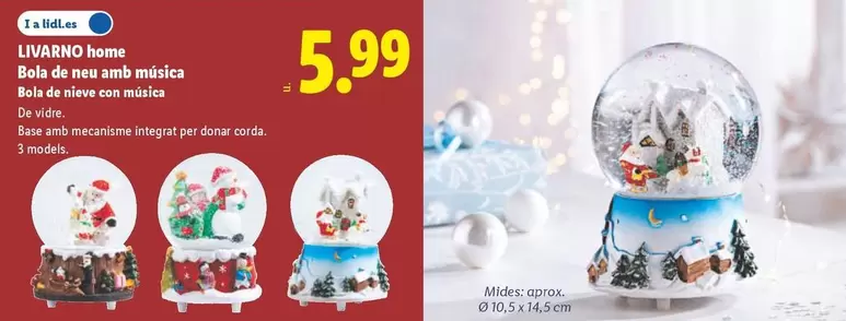 Livarno Home - Bola De Nieve Con Musica