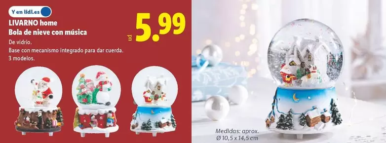 Livarno Home - Bola De Nieve Con Música
