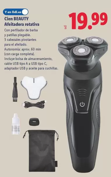 Cien Beauty - Afeitadora Rotativa