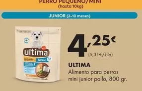 Ultima - Alimento Para Perros Mini Junior Pollo