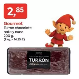 Gourmet - Turrón Chocolate Nata Y Nuez