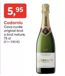 Codorniu - Cava Cuvée Original Brut O Brut Nature
