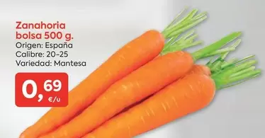 origen - Zanahoria Bolsa