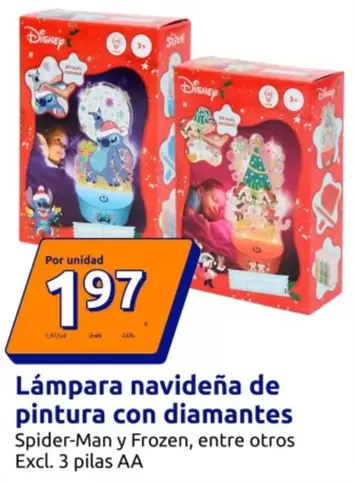 Lampara Navidena De Pintura Con Diamantes