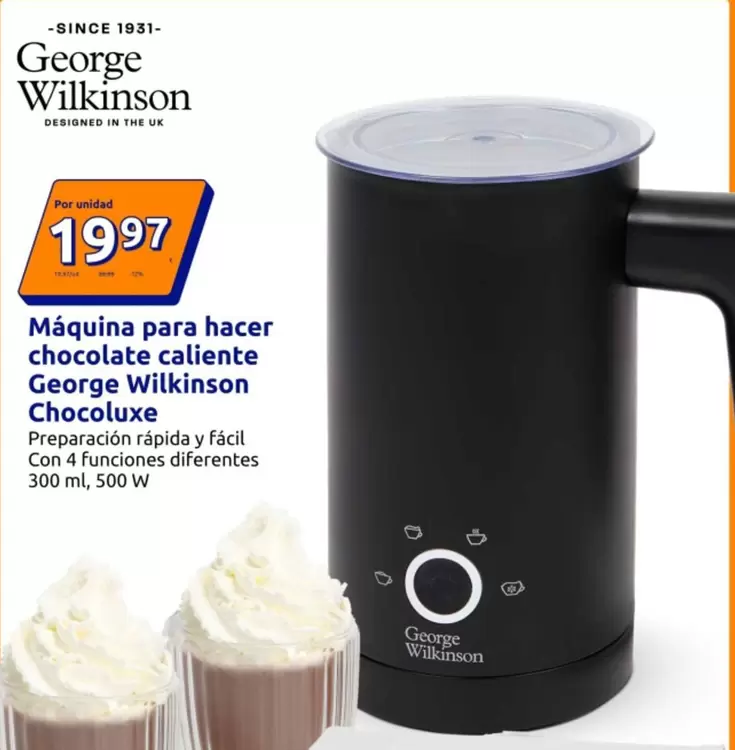George Wilkinson - Maquina Para Hacer Chocolate Caliente Chocoluxe