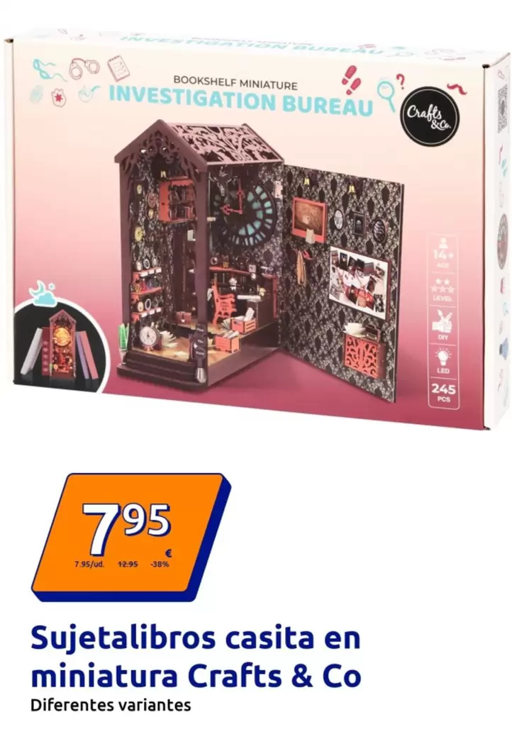 Craft & Co - Sujetalibros Casita En Miniatura