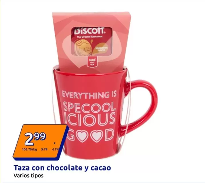 Taza Con Chocolate Y Cacao