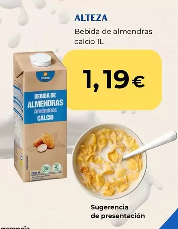 Alteza - Bebida De Almendras Calcio