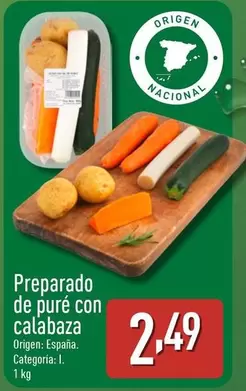 Preparado De Puré Con Calabaza