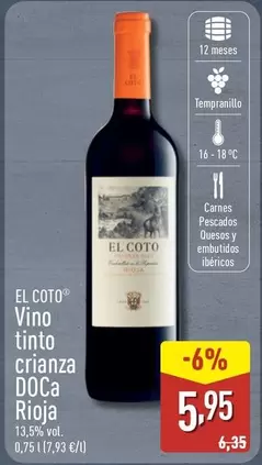 El Coto - Vino Tinto Crianza Doca Rioja