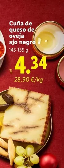 Cuna De Queso De Oveja Ajo Negro