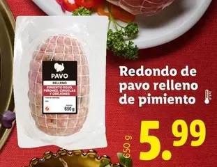 Redondo De Pavo Relleno De Pimiento