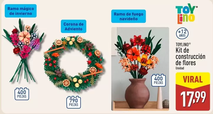 Toylino - Kit De Construcción De Flores