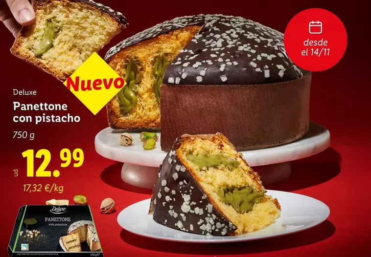 Deluxe - Panettone Con Pistacho